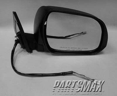 1321 | 2008-2010 TOYOTA HIGHLANDER RT Mirror outside rear view Base/Sport; w/Heated Mirror | TO1321246|8791048353