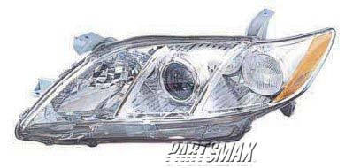 2502 | 2007-2009 TOYOTA CAMRY LT Headlamp assy composite BASE|LE|XLE; USA Built | TO2502197|8115006B90