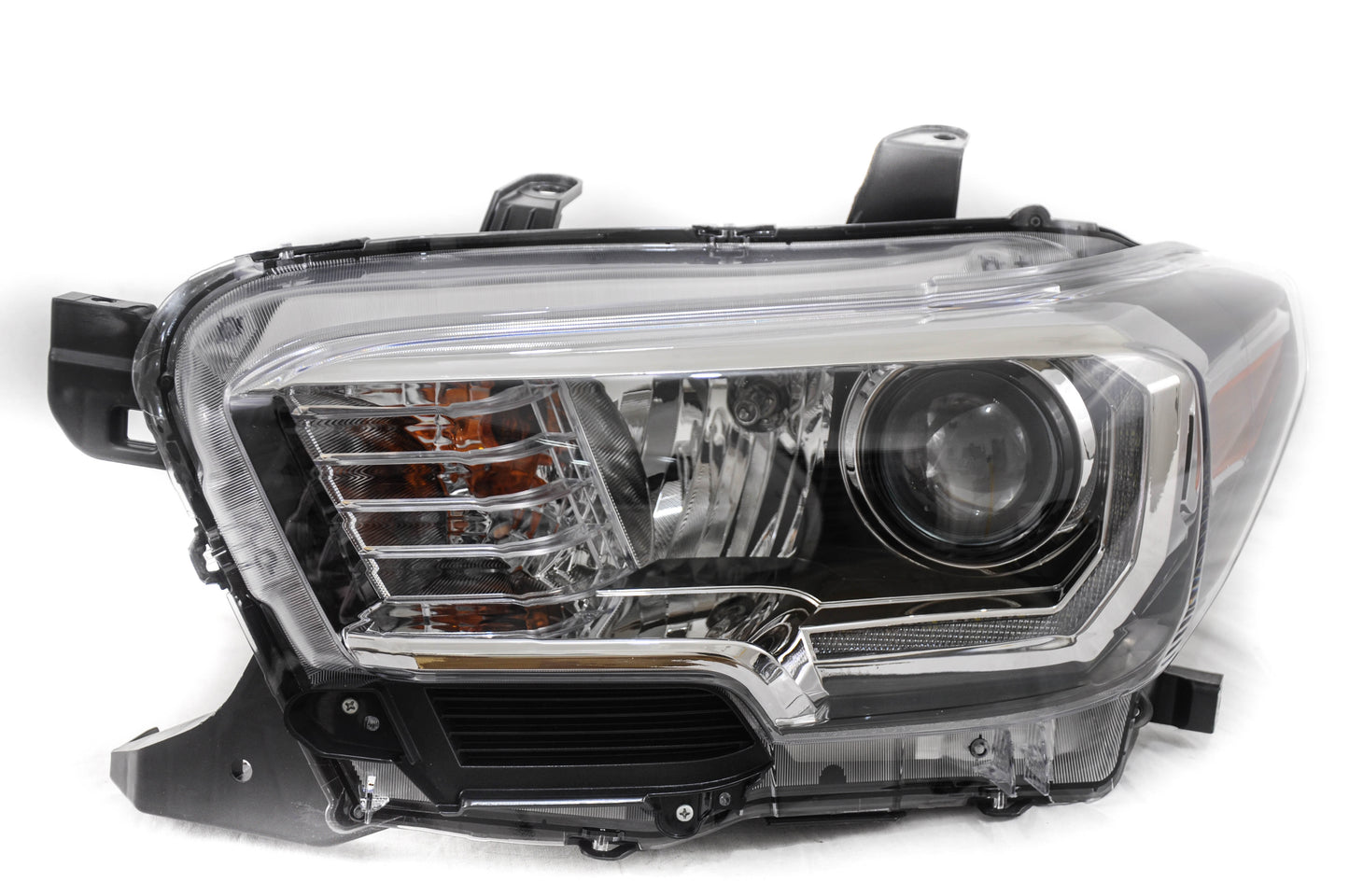 2502 | 2016-2021 TOYOTA TACOMA LT Headlamp assy composite Halogen; w/LED DRL; w/Fog Lamps; Black Bezel | TO2502244|8115004270
