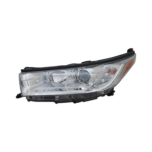 2502 | 2017-2019 TOYOTA HIGHLANDER LT Headlamp assy composite LE|LE PLUS|XLE; w/o Smoked Chrome Accent; w/o LED DRL; Chrome Bezel | TO2502251|811500E330