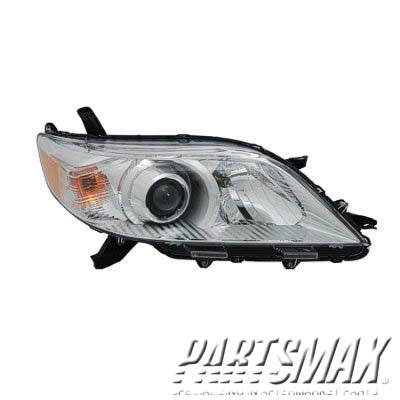 2503 | 2011-2020 TOYOTA SIENNA RT Headlamp assy composite BASE|L|LE|XLE|LIMITED; Halogen; w/o LED DRL | TO2503199|8111008032