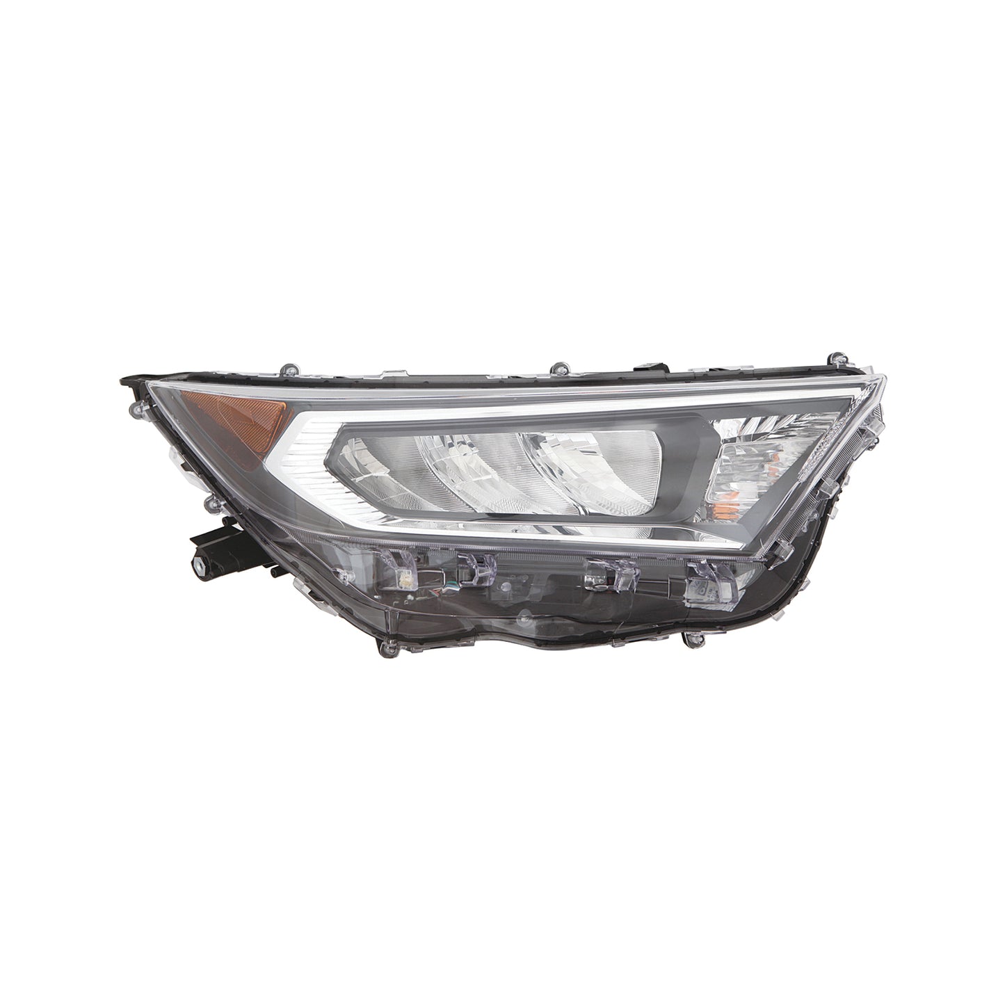 2503 | 2019-2021 TOYOTA RAV4 RT Headlamp assy composite ADVENTURE|LIMITED|TRAIL|TRD|XLE|XLE PREMIUM; NA Built; Chrome Bezel | TO2503275|811100R142