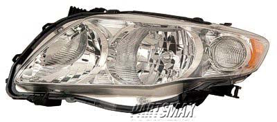 2518 | 2009-2010 TOYOTA COROLLA LT Headlamp lens/housing Japan Built | TO2518116|8117012C20