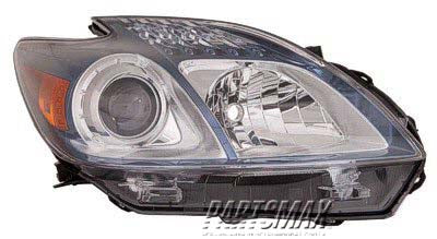 2519 | 2012-2015 TOYOTA PRIUS PLUG-IN RT Headlamp lens/housing PLUG-IN | TO2519136|8113047550
