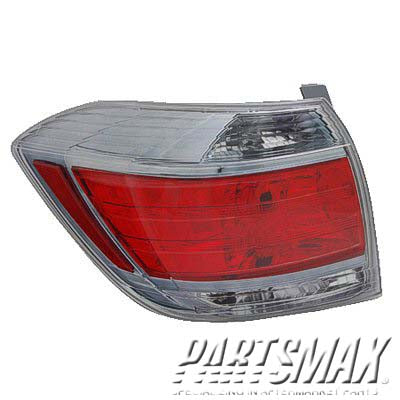 2220 | 2011-2013 TOYOTA HIGHLANDER LT Taillamp lens/housing HYBRID | TO2818149|8156148270