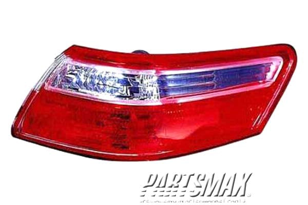 2819 | 2007-2009 TOYOTA CAMRY RT Taillamp lens/housing outer lamps; Japan built | TO2819131|8155133340