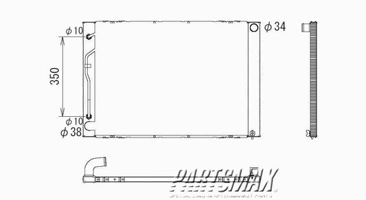 3010 | 2004-2005 TOYOTA SIENNA Radiator assembly all | TO3010281|160410A402