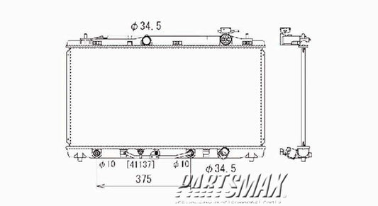 3010 | 2007-2011 TOYOTA CAMRY Radiator assembly 6 Cyl; USA Built | TO3010300|16400AD010
