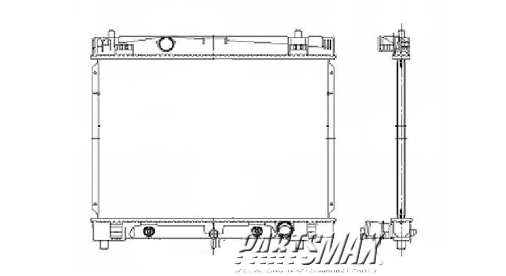 3010 | 2007-2012 TOYOTA YARIS Radiator assembly A/T; Original Equipment | TO3010306|1640021371