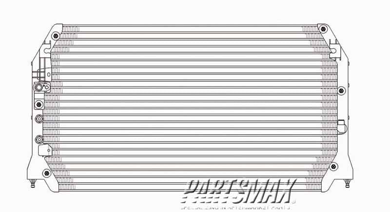 3030 | 1997-2001 LEXUS ES300 Air conditioning condenser from 5/97 | TO3030104|8846006061