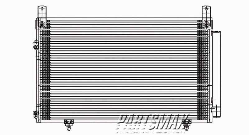 2910 | 2001-2007 TOYOTA HIGHLANDER Air conditioning condenser Exc HYBRID | TO3030116|8846048020