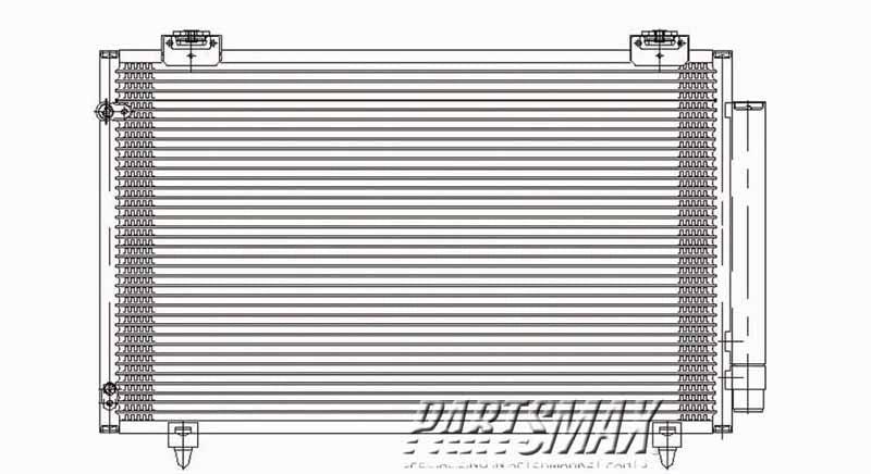 2910 | 2005-2008 TOYOTA COROLLA Air conditioning condenser all | TO3030201|8845002261