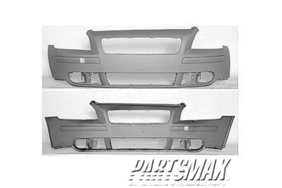 1000 | 2004-2006 VOLVO S40 Front bumper cover late design; w/o headlamp washer; prime | VO1000149|399918374