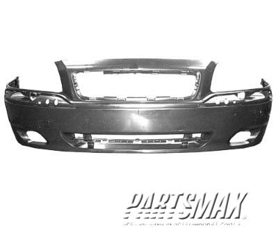 250 | 2004-2006 VOLVO S80 Front bumper cover dark gray; code 427; w/molding cover | VO1000159|399817139