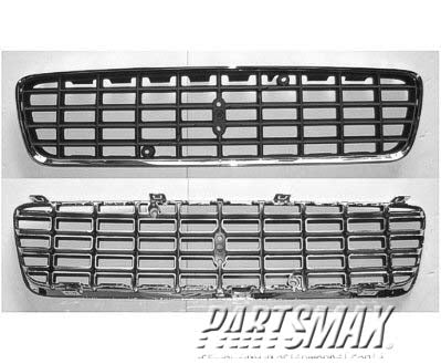 1200 | 2001-2004 VOLVO S60 Grille assy BASE|T5; bright & black | VO1200114|91518811