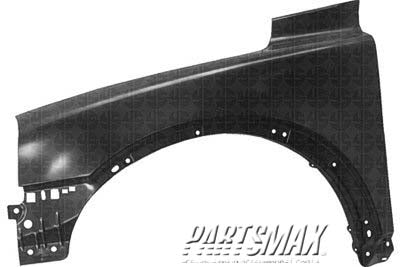 1240 | 2003-2014 VOLVO XC90 LT Front fender assy w/o S/LP Hole | VO1240116|307964940