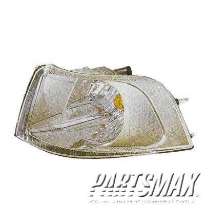 2520 | 2001-2004 VOLVO S40 LT Parklamp assy park/signal combination; w/bright bezel; early design | VO2520109|306218330