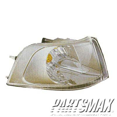 2521 | 2001-2004 VOLVO S40 RT Parklamp assy park/signal combination; w/bright bezel; early design | VO2521109|306218348