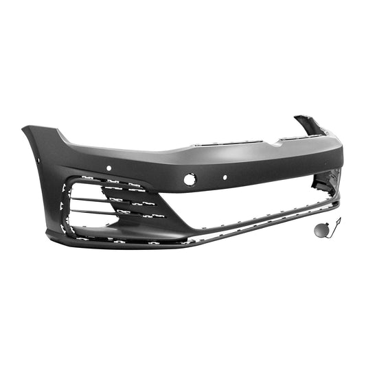 1000 | 2018-2021 VOLKSWAGEN GTI Front bumper cover w/o Headlamp Washers; w/Parking Aid Sensors; w/Parallel Park Assist; prime | VW1000241|5GM807217BPGRU