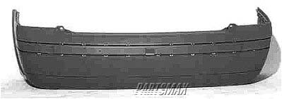 1100 | 1998-2001 VOLKSWAGEN PASSAT Rear bumper cover 4dr sedan; prime | VW1100139|3B5807417GRU
