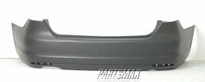 1100 | 2011-2014 VOLKSWAGEN JETTA Rear bumper cover Exc GLI; Sedan; w/o Parking Assist; prime | VW1100186|5C6807418AGRU