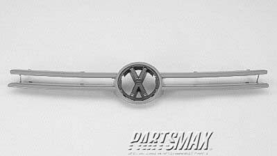 860 | 1999-2006 VOLKSWAGEN GOLF Grille assy Type 4; gray/paint to match | VW1200124|1J0853653CGRU