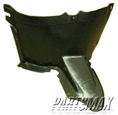 1250 | 2006-2009 VOLKSWAGEN GTI LT Front fender splash shield front; plastic liner | VW1250113|1K0805911F