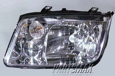 2502 | 1999-2001 VOLKSWAGEN JETTA LT Headlamp assy composite w/o fog lamps; w/bright bezel; late design | VW2502115|1J5941017AJ
