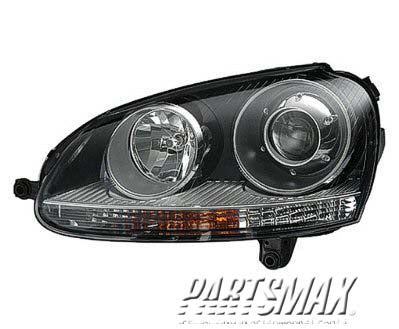2502 | 2005-2010 VOLKSWAGEN JETTA LT Headlamp assy composite GEN 5; Sedan; w/xenon | VW2502133|1K6941039B