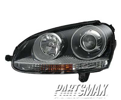 2503 | 2005-2009 VOLKSWAGEN RABBIT RT Headlamp assy composite w/xenon | VW2503133|1K6941040B