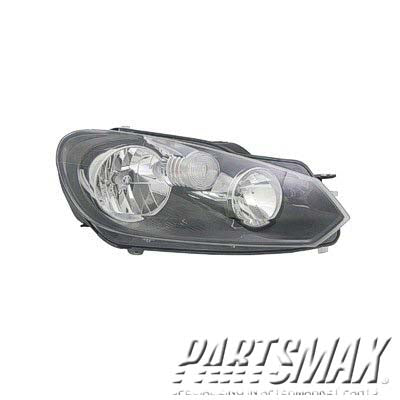 2503 | 2010-2014 VOLKSWAGEN JETTA RT Headlamp assy composite Wagon; Halogen | VW2503145|5K0941006D