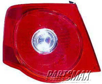 2800 | 2005-2007 VOLKSWAGEN JETTA LT Taillamp assy Gen 5 | VW2800123|1K5945095J