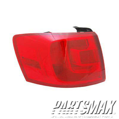 2110 | 2011-2018 VOLKSWAGEN JETTA LT Taillamp assy outer Exc HYBRID; Sedan; Halogen; w/o Rear Fog Lamp | VW2804107|5C6945095D