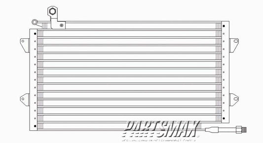 3030 | 1993-1998 VOLKSWAGEN GOLF Air conditioning condenser all | VW3030101|1HM820413B