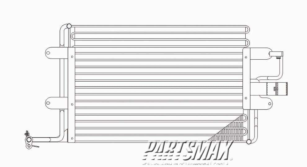 3030 | 2000-2005 VOLKSWAGEN GOLF Air conditioning condenser all | VW3030108|1J0820413L