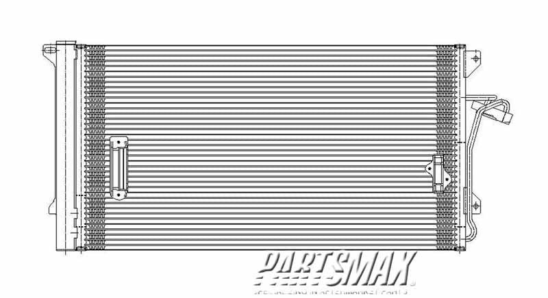 3030 | 2007-2015 AUDI Q7 Air conditioning condenser all | VW3030126|4L0260401A