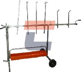 0209 | ROTATING PAINT PANEL STAND WITH TOOL TRAY