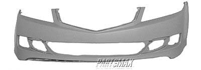 250 | 2006-2008 ACURA TSX Front bumper cover prime | AC1000156|04711SECA91ZZ