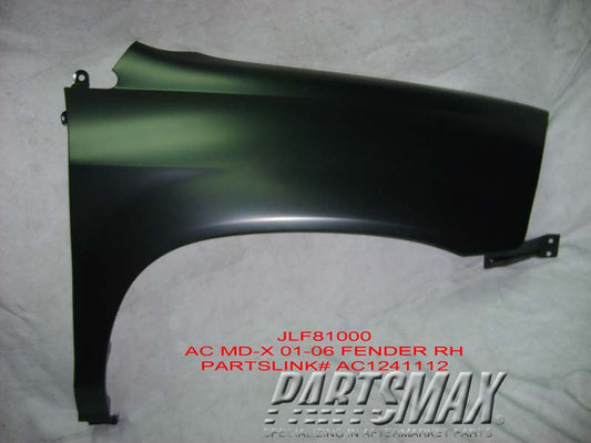 1241 | 2001-2006 ACURA MDX RT Front fender assy all | AC1241112|60211S3VA90ZZ
