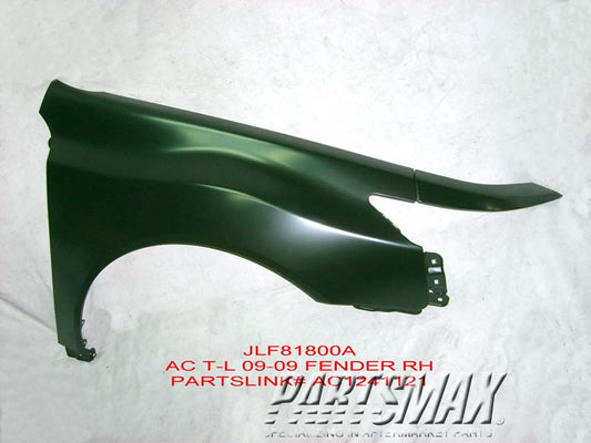 1241 | 2009-2014 ACURA TL RT Front fender assy | AC1241121|60210TK4A90ZZ