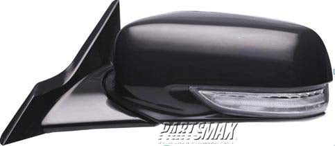 1700 | 2009-2014 ACURA TL LT Mirror outside rear view Power; Heated; w/Memory; w/Signal; Crystal Black; Code NH731P; PTM | AC1320113|76250TK4A01ZD