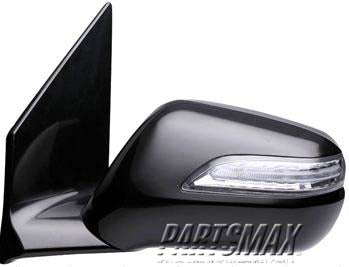 1321 | 2009-2009 ACURA MDX RT Mirror outside rear view Power; w/o Power Liftgate; Black; Code NH707; w/Cover; PTM | AC1321112|76200STXA04ZG