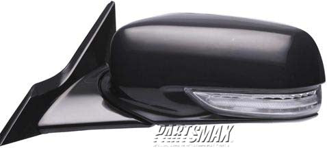 1321 | 2009-2014 ACURA TL RT Mirror outside rear view Power; Heated; w/Memory; w/Signal; Crystal Black; Code NH731P; PTM | AC1321113|76200TK4A01ZD