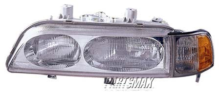 2502 | 1991-1994 ACURA LEGEND LT Headlamp assy composite 4dr sedan; includes park/marker lamps | AC2502105|33150SP0A03