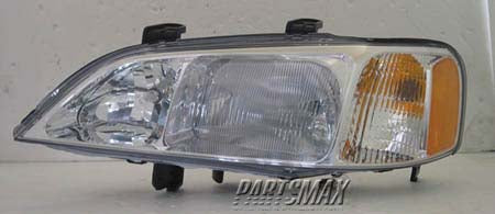 2519 | 1999-2001 ACURA TL RT Headlamp lens/housing all | AC2519104|33101S0KA01