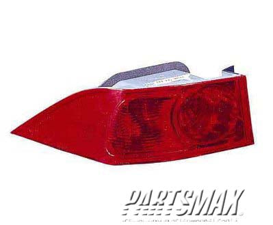 2220 | 2004-2005 ACURA TSX LT Taillamp lens/housing quarter panel mounted | AC2818105|33506SEAA01