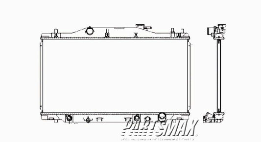 2870 | 2002-2006 ACURA RSX Radiator assembly w/auto trans | AC3010133|19010PND901