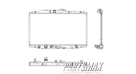 3010 | 2006-2008 ACURA TSX Radiator assembly automatic transmission | AC3010143|19010RBBA51