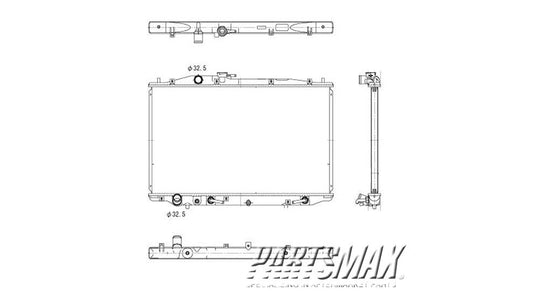 3010 | 2007-2008 ACURA TL Radiator assembly 3.2L; Auto Trans | AC3010144|19010RDAA62