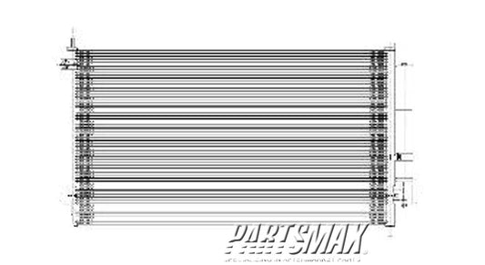 3030 | 2007-2012 ACURA RDX Air conditioning condenser all | AC3030123|80110STKA01